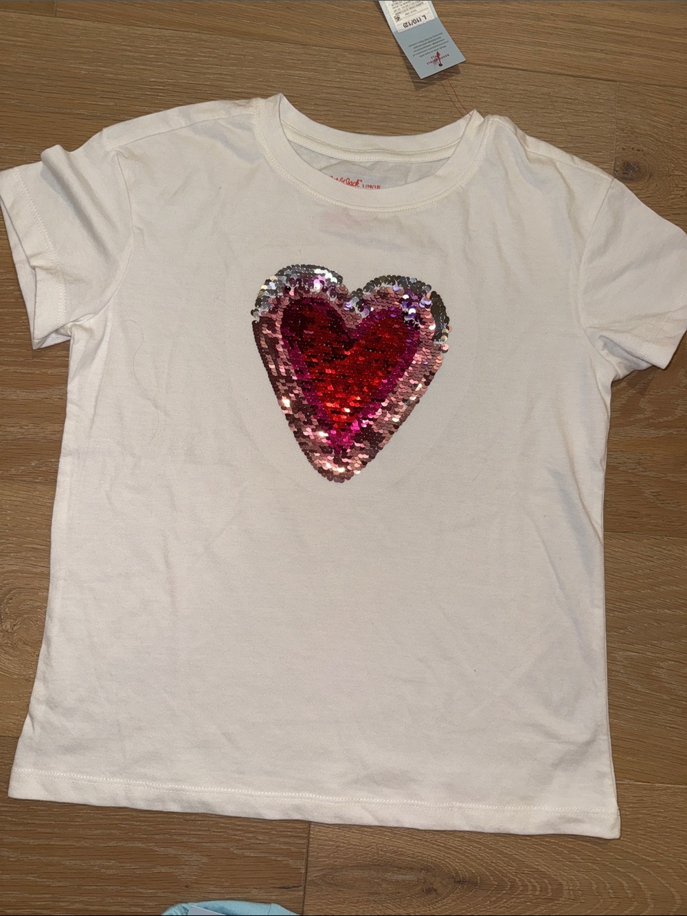 NWT Cat & Jack Bundle of 3 Girls Short-Sleeve Tees -one with sequins. Size 10 - Picture 6 of 14